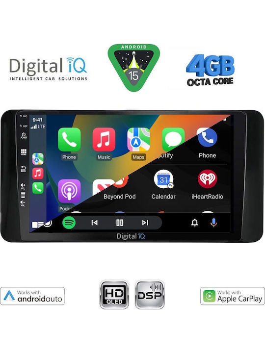 Digital IQ Car Audio System for Toyota Land Cruiser Bluetooth USB WiFi GPS Apple CarPlay Android Auto with 10" Touch Screen