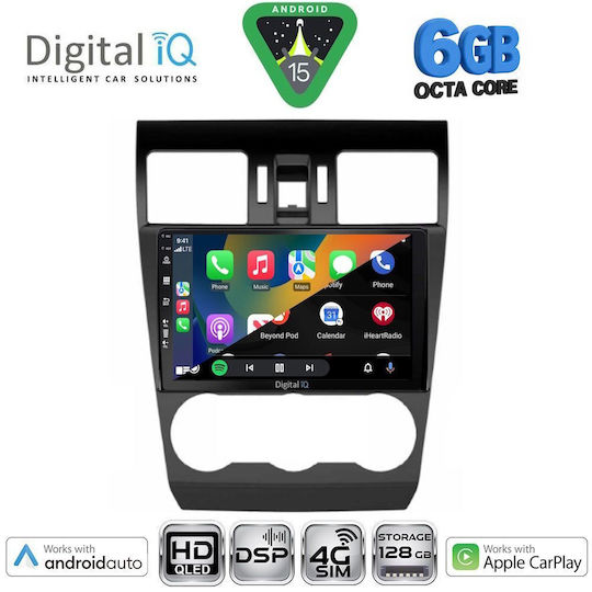 Digital IQ Ηχοσύστημα Αυτοκινήτου για Subaru Forester / Impreza 2013-2019 (Bluetooth/USB/WiFi/GPS/Apple-Carplay/Android-Auto) με Οθόνη Αφής 9"