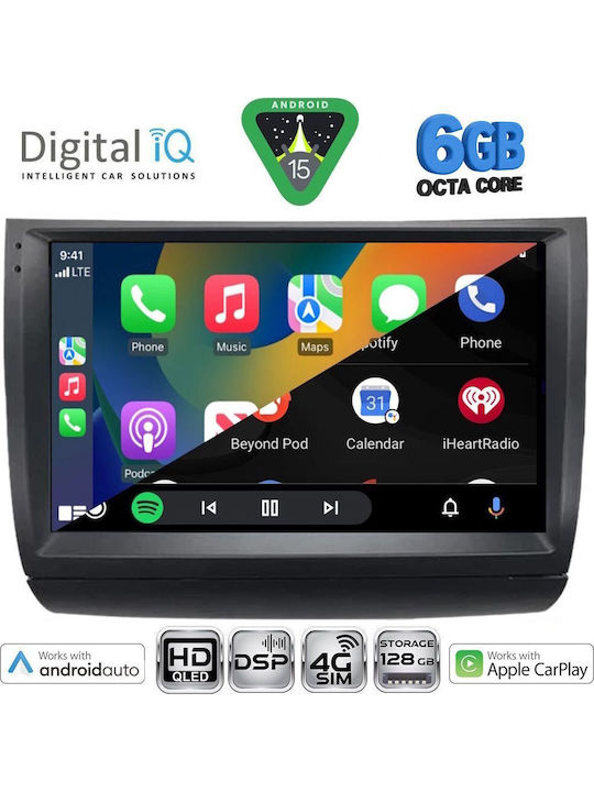 Digital IQ Car Audio System for Toyota Prius 2003-2009 Bluetooth USB WiFi GPS Apple CarPlay Android Auto with 9" Touch Screen
