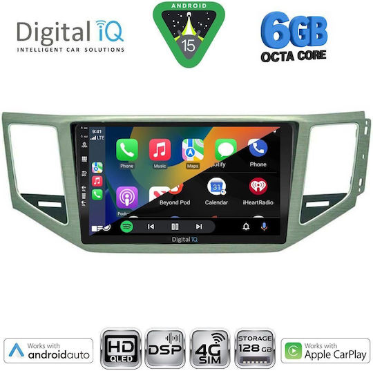 Digital IQ Ηχοσύστημα Αυτοκινήτου για Mercedes-Benz SL Volkswagen Golf Sportsvan 2014-2021 (Bluetooth/USB/WiFi/GPS/Apple-Carplay/Android-Auto) με Οθόνη Αφής 10"