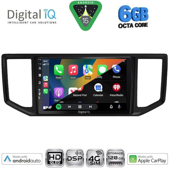Digital IQ Car Audio System for Volkswagen Crafter 2017 (Bluetooth/USB/WiFi/GPS/Apple CarPlay/Android Auto) with 10" Touch Screen