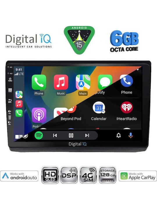 Digital IQ Car Audio System for Opel Vivaro Renault Trafic Nissan Primastar 2004-2015 (Bluetooth/USB/WiFi/GPS/Apple CarPlay/Android Auto) with 10" Touch Screen