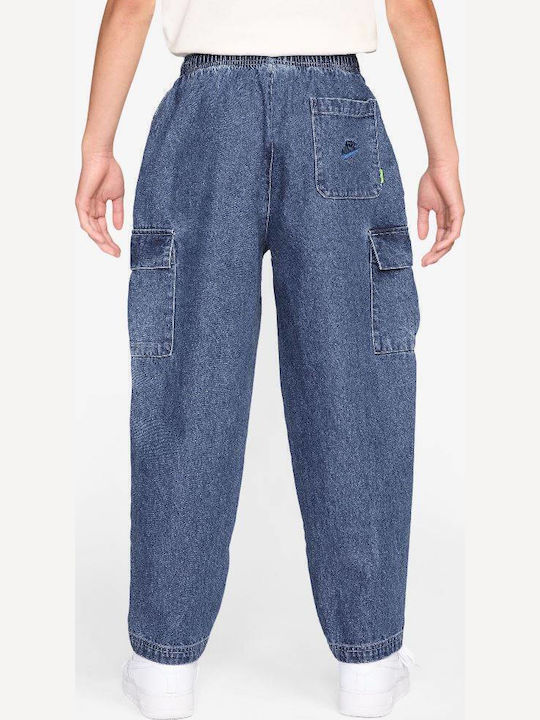 Nike Kids Denim Trousers Navy Blue