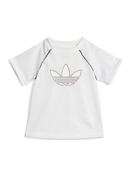 adidas Παιδικό Σετ με Σορτς Λευκό 2τμχ