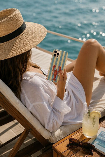 Salt & Stripe Collection Catch Case Google Pixel 7a 5g Flexible TPU Transparent Silicone