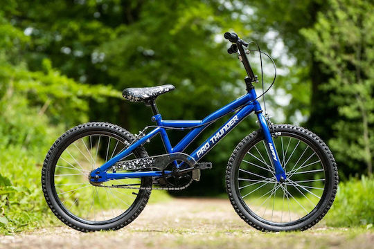 BMX 20" Детски Планински Велосипед с Алуминиева Рамка Син
