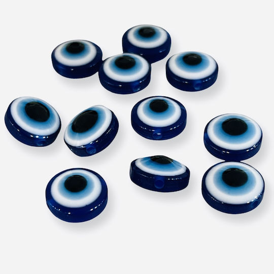 Plastic Eye Flat 10mm Blue Hole 1.5mm Packaging 50 Pieces 50 pcs