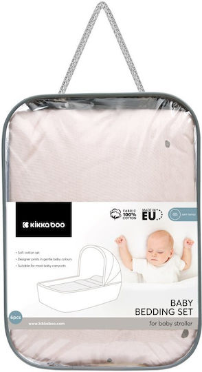 Kikka Boo Baby Bettwäsche-Set Für Wiege Hedge-hugs Rosa 6 Stück
