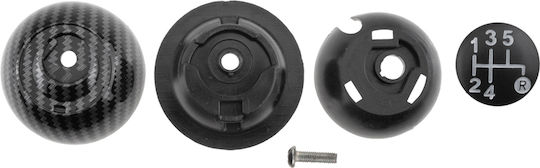 NTY Buton schimbător viteze pentru Fiat 500 2007+ Negru