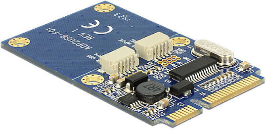 DeLock Κάρτα σε θύρα Mini PCIe / USB 2.0 2 X