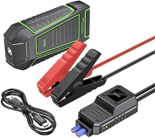 Hoco QS1 Portable Car Battery Starter 10000mAh with Power Bank USB Flashlight 12V