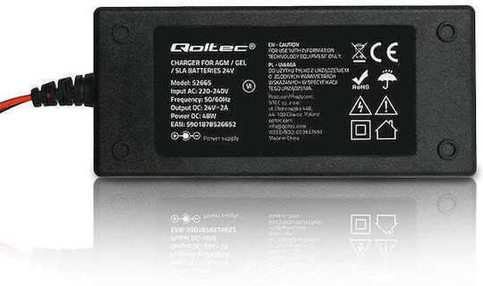 Qoltec Φορτιστής Μπαταρίας Αυτοκινήτου 24V 2A 48W