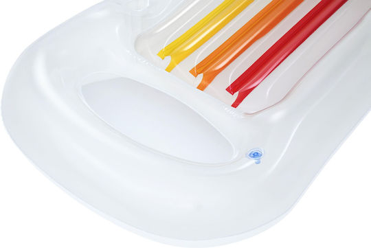Bestway Aufblasbare Pool-Luftmatratze Mit Griffen Weiß 161x84cm