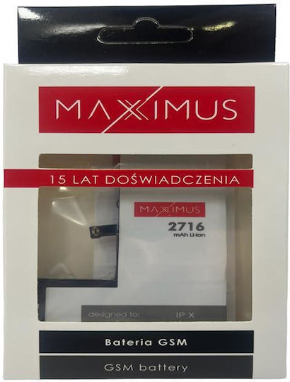 Maxximus Συμβατή Μπαταρία Αντικατάστασης 2716mAh για iPhone XAPPLE IPHONE X