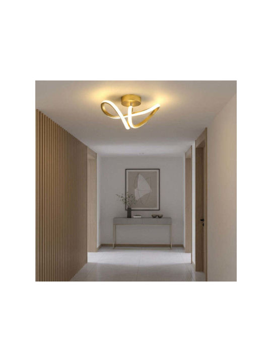 Jiju Lampă De Perete Cu LED Integrat Și Lumină Alb Rece Auriu
