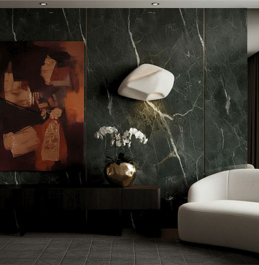 Lightplanet Modern Wall Lamp with Integrated LED and Warm White Light Grey