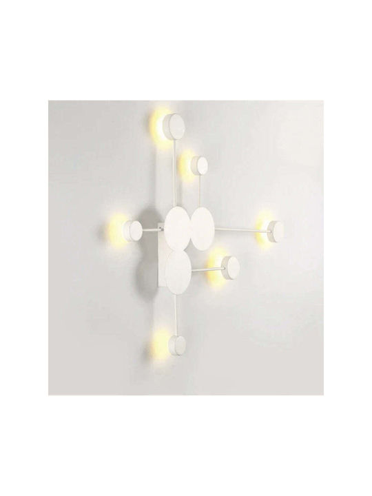 Jiju Lumină de Perete Modernă cu LED Integrat și Lumină Alb Rece 89x74cm