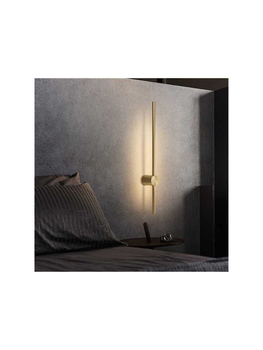 Jiju Lampă de Perete Modernă cu LED Integrat și Lumină Alb Natural Auriu 5x60x7cm