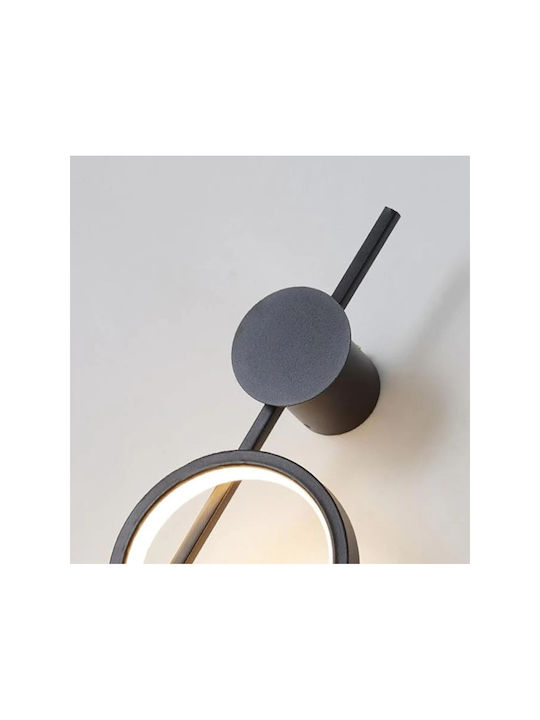 Lightplanet Lampă de Perete cu LED Integrat și Lumină Alb Rece Neagră 100x36cm