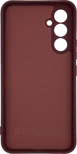 Θήκη Samsung Galaxy A54 5g Silky And Soft Touch Silicone Μπορντό Σκούρο Με Προστασία Κάμερας