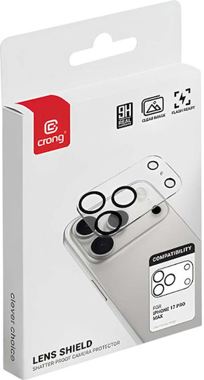 Crong Lens Shield Προστασία Κάμερας Μεμβράνη Διάφανο για το iPhone 17 Pro Max