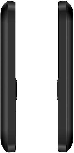 MaxCom MM248 & Θήκη Protect Ancus Μαύρη με Κόκκινη Ραφή Dual SIM Κινητό με Κουμπιά Μαύρο