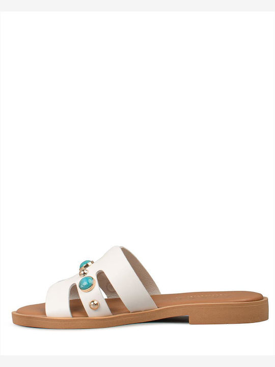 Women's Flat Sandals White VENUS-61151 White