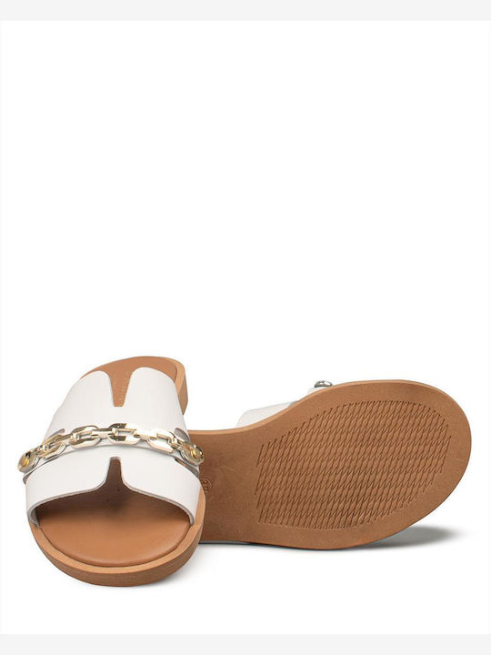 Women's Flat Sandals White