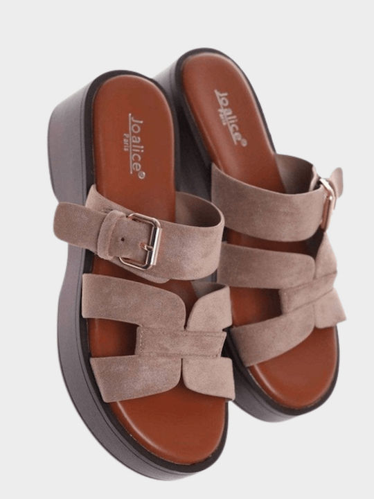 Women's Flat Sandals Beige