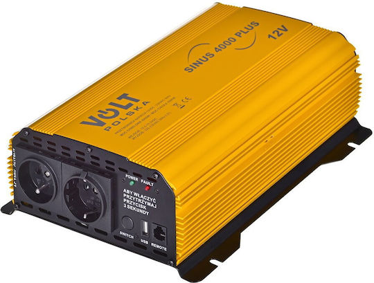 Volt Polska Inverter für Autos 5000W zur Umwandlung von 12V DC in 230V AC