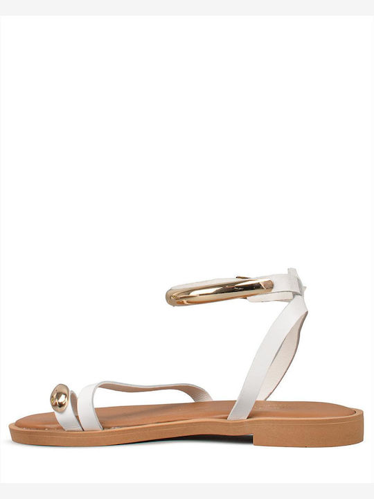 Women's Flat Sandals White VENUS-61161 White