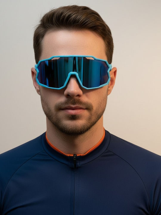 V-store Men's Sunglasses With Light Blue Frame 25-241903-03