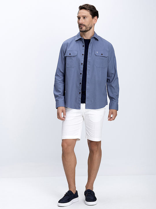 Farah Τζιν Overshirt Μπλε