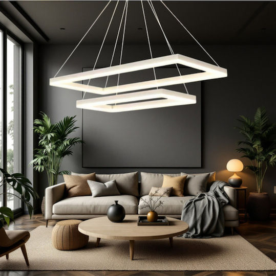 Jiju Lumini Suspendate Alb LED