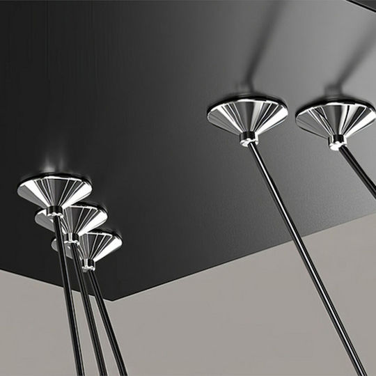 Jiju Lumini Suspendate Negru LED