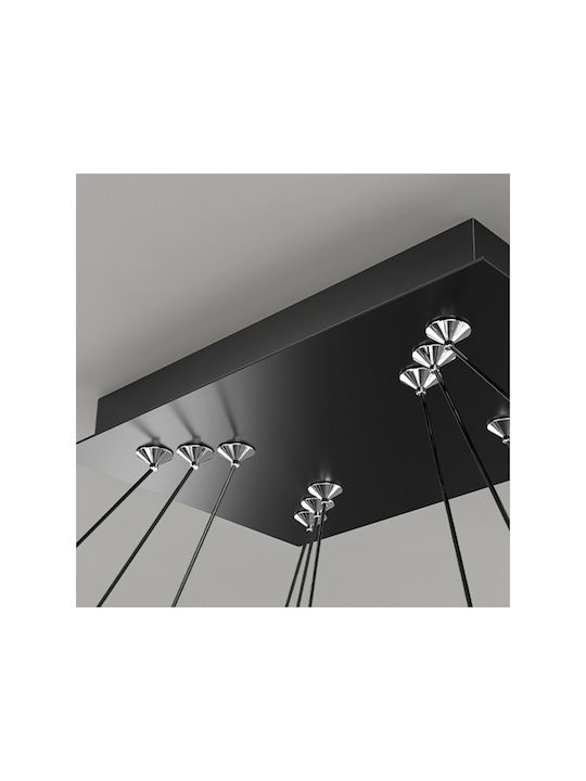 Jiju Lumini Suspendate Negru LED
