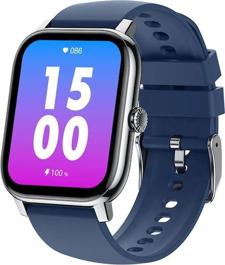 Zeblaze Btalk Pro 49mm Smartwatch με Παλμογράφο (Ασημί)