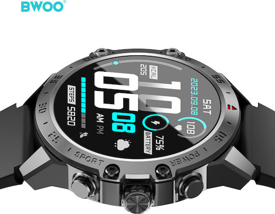 Bwoo Смарт Часовник Wa-08 1.43” Amoled Черен