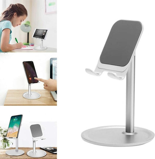 Tabletop 45° K1 Desk Stand for Mobile in Silver color