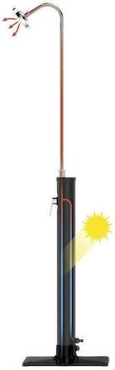 Bestway Solarflow 50x218cm Schwarze Pool-Dusche