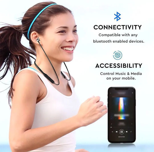 V-TAC VT-6166 In-ear Bluetooth Handsfree Ακουστικά Μαύρα