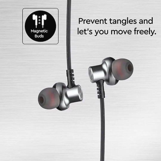 V-TAC VT-6166 In-ear Bluetooth Handsfree Ακουστικά Μαύρα