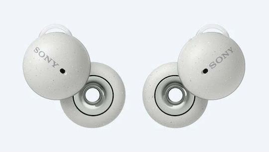 Sony LinkBuds Bluetooth Handsfree Ακουστικά με Αντοχή στον Ιδρώτα και Θήκη Φόρτισης Λευκά
