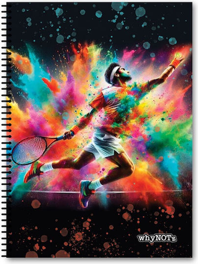 SP Souliotis Spiral Ruled Notebook B5 2 Subjects Whynote Sports (Miscellaneous Designs)