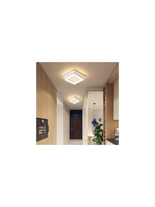 Jiju Plafonieră de Tavan Albă cu LED Integrat
