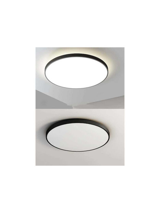 Jiju Plafonieră de Tavan pentru Baie 50cm Transparentă cu LED Integrat