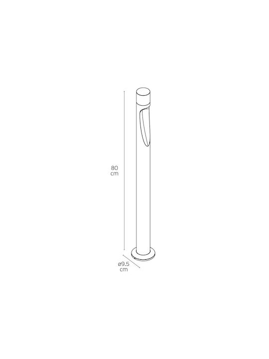 VK Lighting Κολωνάκι LED 6W 80cm