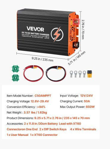 Vevor Vevor MPPT Solarladeregler 12V 50A