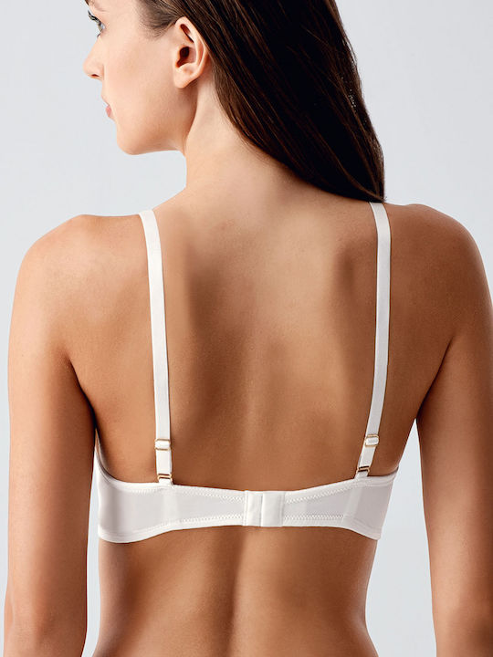 Beige Athletic Bra without Underwires