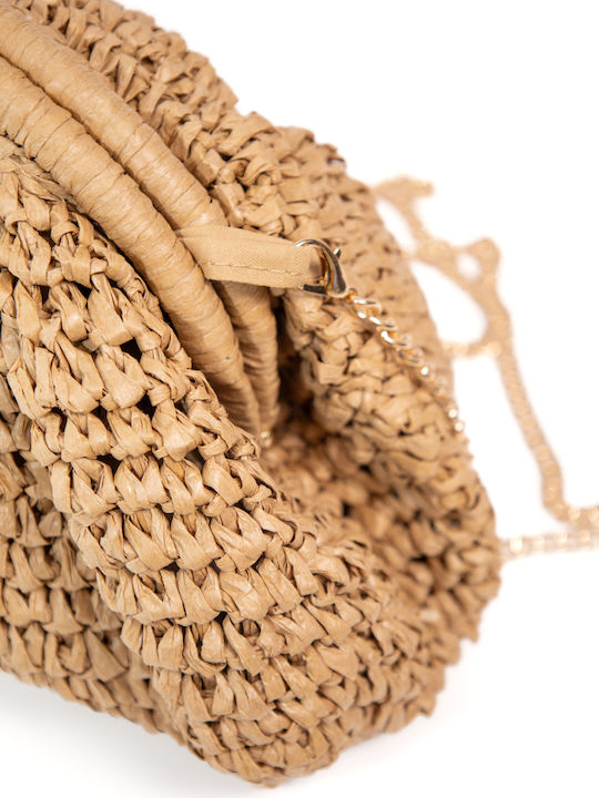 Straw Women's Clutch Beige
